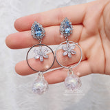 アイシーブルームピアス / Icy Bloom Piercing - Light Blue