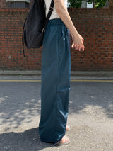 ティニャシャーリングナイロンツーウェイロングジョガーパンツ/Tinya Shirring Nylon Two-Way Long Jogger Pants