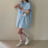 [Bellide made/Short, Long] Candy Short-Sleeved Shirt Dress