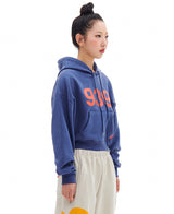 939ロゴクロップフード / 939 LOGO CROP HOOD (BLUE)