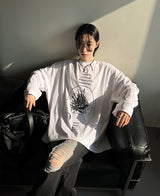 スクラッチスリーブT / Scratch Sleeve Tee (2 color)