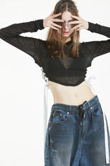 サイドリボンTシャツ / SIDE RIBBON T-SHIRT