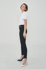 ウェストスリットスキニージーンズ/WAIST SLIT BLACK SKINNY JEAN [6803]