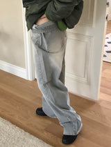 キャニスグレーデニムパンツ