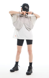  HALF ZIP-UP JUMPER_LIGHT GRAY