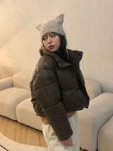 Siamese boucle beanie 