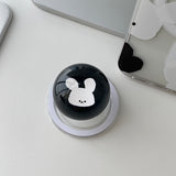 [Bead]ブラックビッグモチラビットMagsafeフォーンケース スマホグリップセット