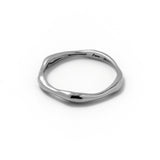 Evening Wave Ring Silver