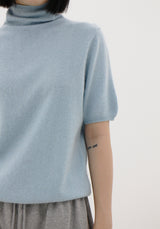 ラクーンタートルスリーブニット / Raccoon Turtle Short Sleeve Knit (3color)