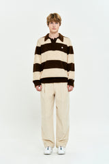 UNI MONO CHERRY COLLAR KNIT [BROWN]