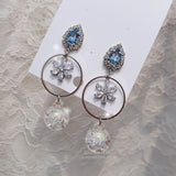 アイシーブルームピアス / Icy Bloom Piercing - Light Blue