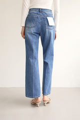 ストレートワイドデニムパンツ / TRENDY JEANS / STRAIGHT WIDE DENIM PANTS