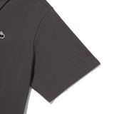 MONO CHERRY CROP PIQUE [CHARCOAL]