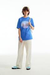 チェリープラネットポイントTシャツ／CHERRY PLANT POINT T-SHIRT [BLUE]