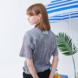 リンクルハーフシャツ/WRINKLE HALF SHIRT