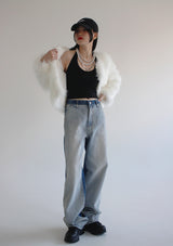 ホワイトファージャケット/white fur jacket
