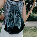 グロッシーストリングバッグ / GLOSSY STRING BAG_DEEP GREEN