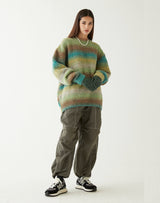 グラデーションセーター/GRADATION SWEATER GREEN YELLOW