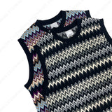 [ユニセックス]アカディアンニットベスト/[Unisex] Acadian knit vest (2 colors)