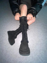 [MADE] Winter Angel Fur Boots (Dark Black)