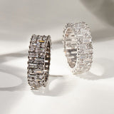 ぺウス バゲット リング / [KANG DANIEL] Peus Baguette Ring (black silver)