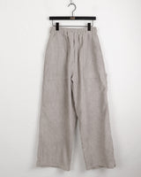 Kanji Pocket Corduroy Banding Long Wide Pants