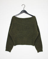 ソフトリップラインニット/Soft lip line knit (5color)