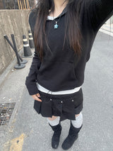 チャンキーダメージボタンスカートパンツ / Chunky Damage Button Skirt Pants