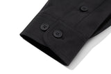 ミックスファブリックパッチシャツS94/Mix Fabric Patch Shirt S94 Black