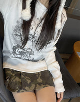 ポケットカモプリーツスカート / Pocket Camo Pleats Skirt