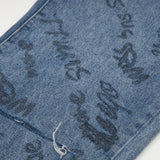 レタリングプリンテッドデニムパンツ / ACTRESS YANG HYE-JI WORN LETTERING PRINTED DENIM PANTS[6050]