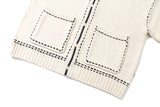 ハンドスティッチニットカーディガン/HAND STITCH KNIT CARDIGAN_OATMEAL