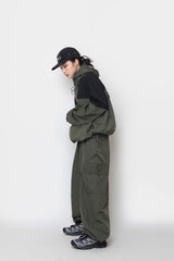 mountain colored nylon jacket