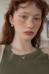 3ペンダントポイントウィズスリムチェーンネックレス/3 pendant point with slim chain necklace