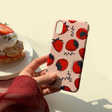 ストロベリー スマートフォンケース/Strawberry (Galaxy) Glossy Hard Case