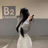 [Bellide made/Seasonal Item] ツーウェイフーデッドクロップドウィンドブレーカー