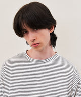 STRIPE LONG SLEEVE T-SHIRT (BLACK/IVORY/NAVY)