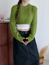 バルククロップニット/Bulk Crop Knit (3color)