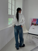 サイド グラス デニムパンツ / no.1778 side gras denim pants