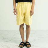 バンブーカーゴハーフパンツ / BAMBOO CARGO HALF PANTS-LEMON