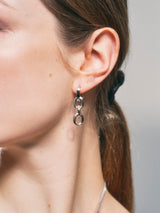 NO.314 [SILVER] HEART 2WAY EARRING