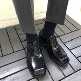 Maison Square Derby Shoes (2color) (6661109940342)