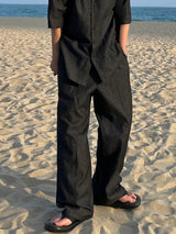 パーフェクトリネンデニムパンツ / PERFECT LINEN DENIM PANTS(2COLOR)