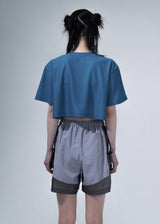 Sports Crop T-Shirts - Blue