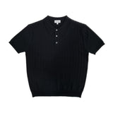 マッスルフィットVネックヘンリーネックショートスリーブニットウェア (4 colors)