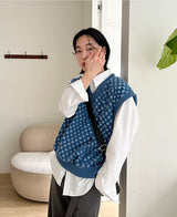 パンチングシャイロデニムベスト(3 color) (6674994462838)