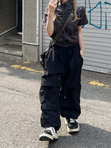 サマーナイロンバルーンダブルカーゴパンツ / Summer nylon balloon double cargo pants
