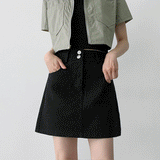 ツースナップコットンミニスカート / Two Snap Cotton Mini Skirt