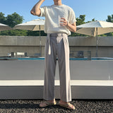リボンワイドフィットベルトスラックス