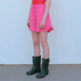 ラッフルヘムショーツ / RUFFLE HEM SHORTS, PINK